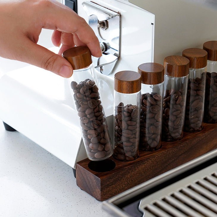 Skorter | Coffee bean storage container - Glass display stand - Stylish storage