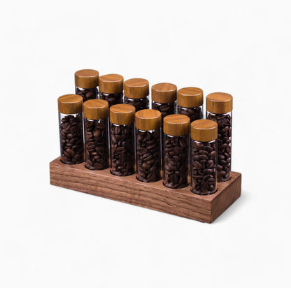 Skorter | Coffee bean storage container - Glass display stand - Stylish storage