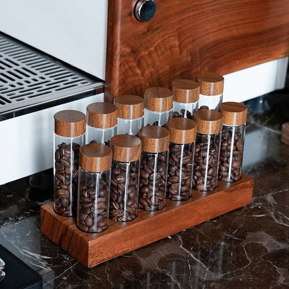 Skorter | Coffee bean storage container - Glass display stand - Stylish storage