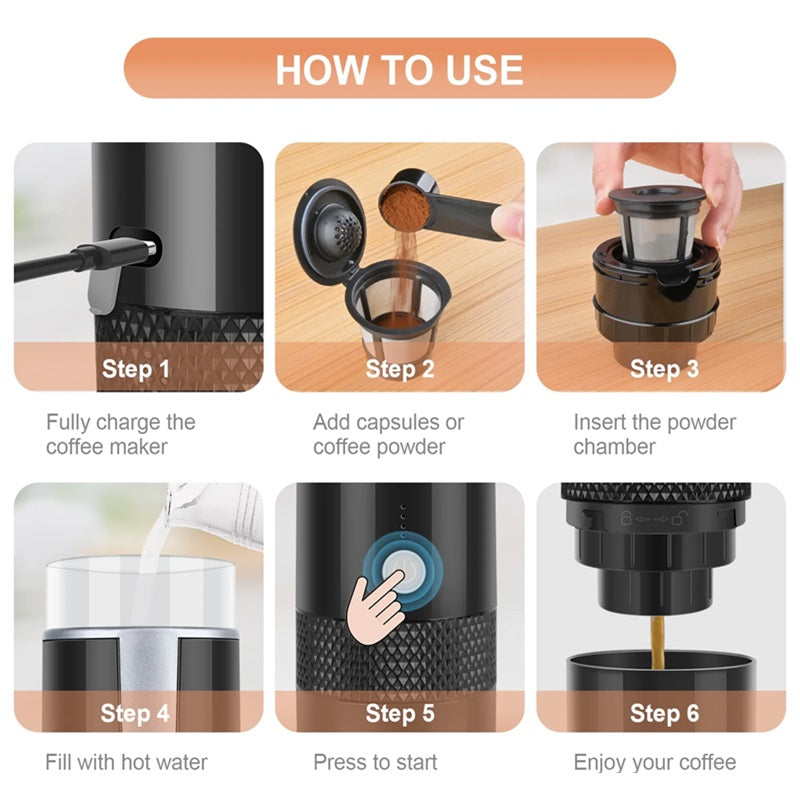 Skorter | 2 in 1 Portable Coffee Maker