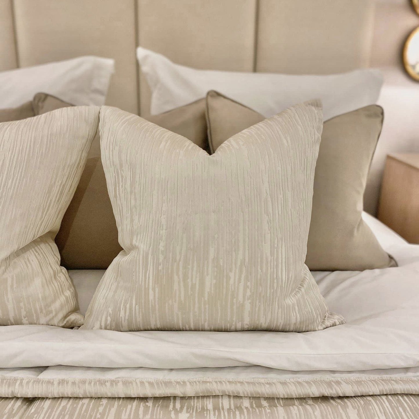 Skorter | Colby Champagne Cushion - 50 x 50cm