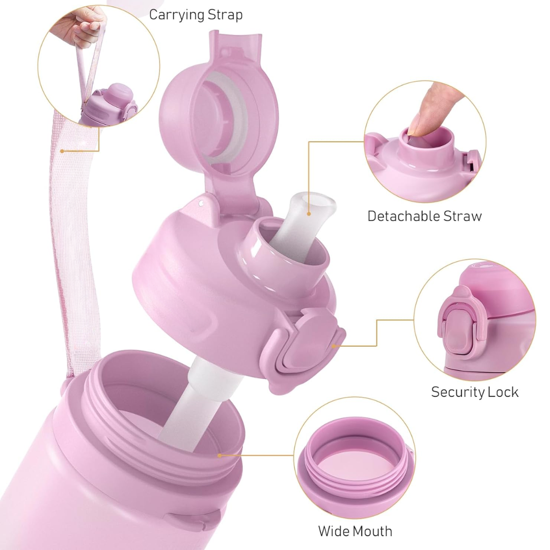 Skorter | Collapsible 600 ml Silicone Water Bottle - Leakproof & BPA-free