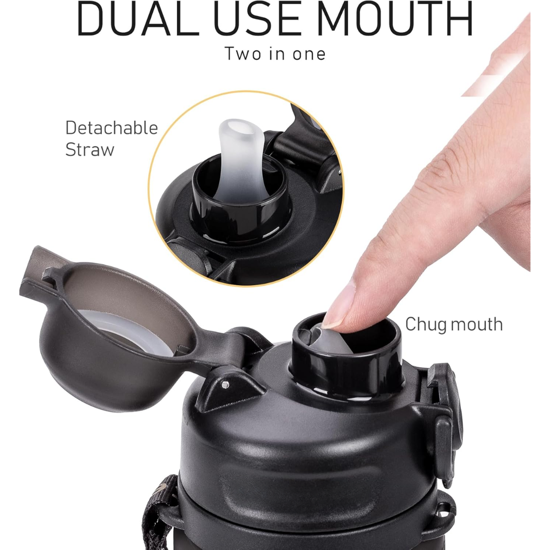 Skorter | Collapsible 600 ml Silicone Water Bottle - Leakproof & BPA-free