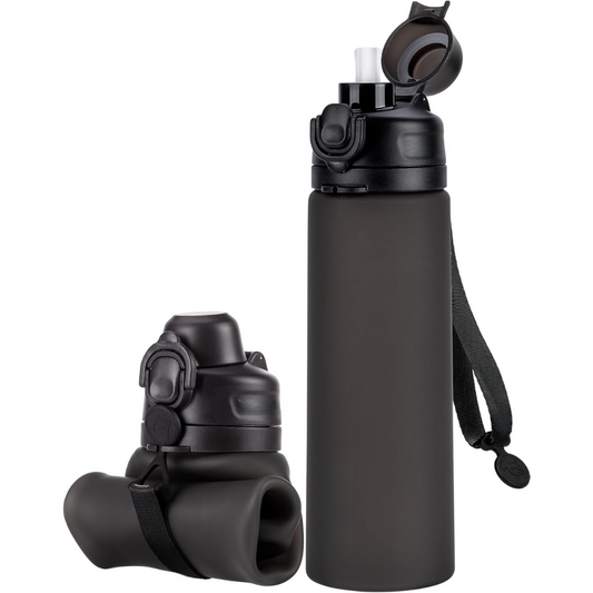 Skorter | Collapsible 600 ml Silicone Water Bottle - Leakproof & BPA-free