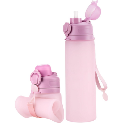 Skorter | Collapsible 600 ml Silicone Water Bottle - Leakproof & BPA-free