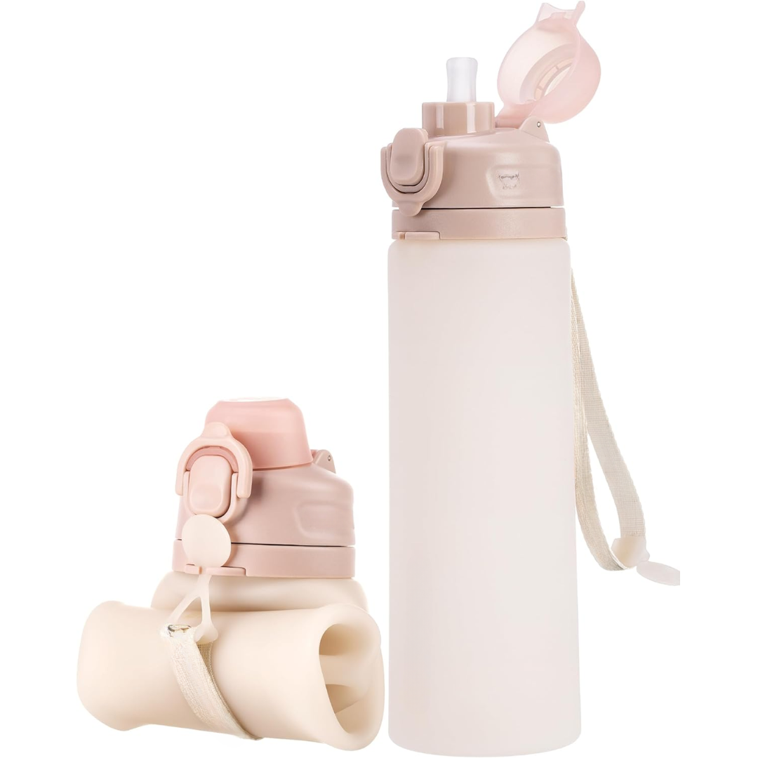 Skorter | Collapsible 600 ml Silicone Water Bottle - Leakproof & BPA-free