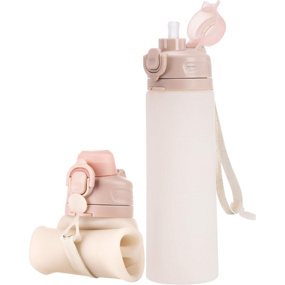 Skorter | Collapsible 600 ml Silicone Water Bottle - Leakproof & BPA-free