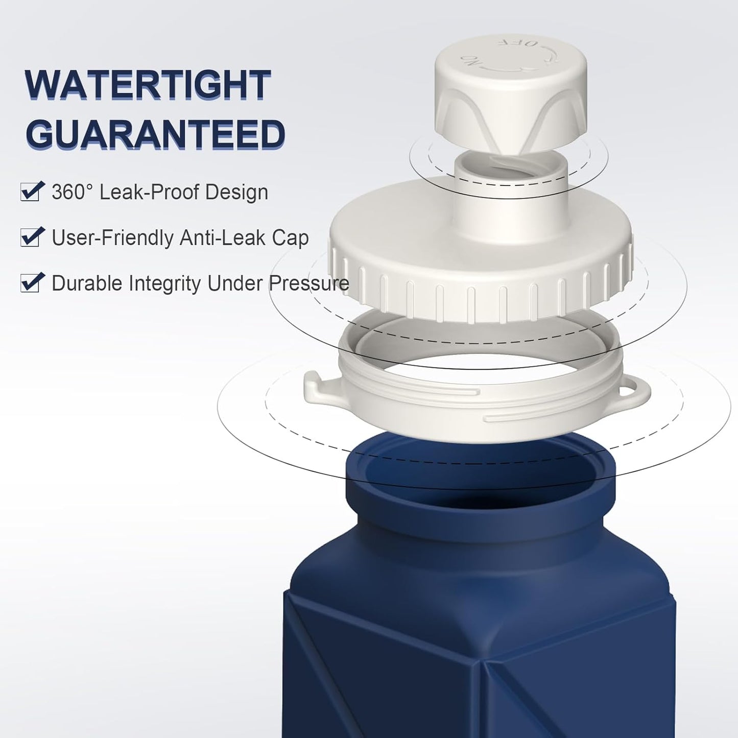 Skorter | Collapsible Silicone Bottle – 610ml, Leak-proof & Portable