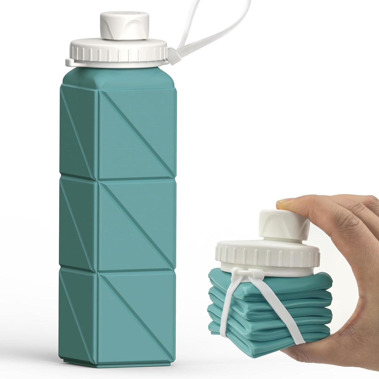 Skorter | Collapsible Silicone Bottle – 610ml, Leak-proof & Portable