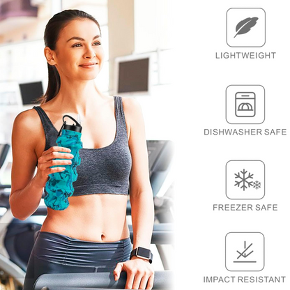 Skorter | Collapsible Travel Water Bottle - 575 ML Reusable Silicone