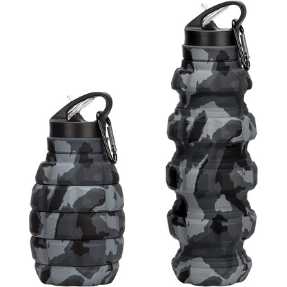 Skorter | Collapsible Travel Water Bottle - 575 ML Reusable Silicone
