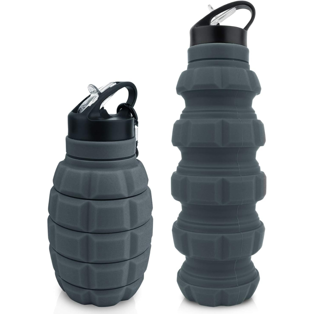 Skorter | Collapsible Travel Water Bottle - 575 ML Reusable Silicone