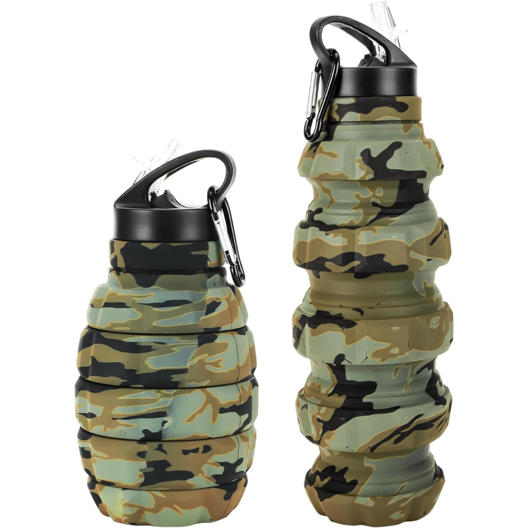 Skorter | Collapsible Travel Water Bottle - 575 ML Reusable Silicone