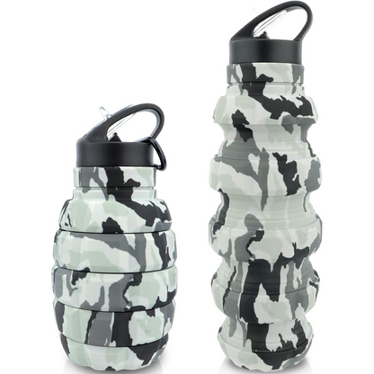 Skorter | Collapsible Travel Water Bottle - 575 ML Reusable Silicone