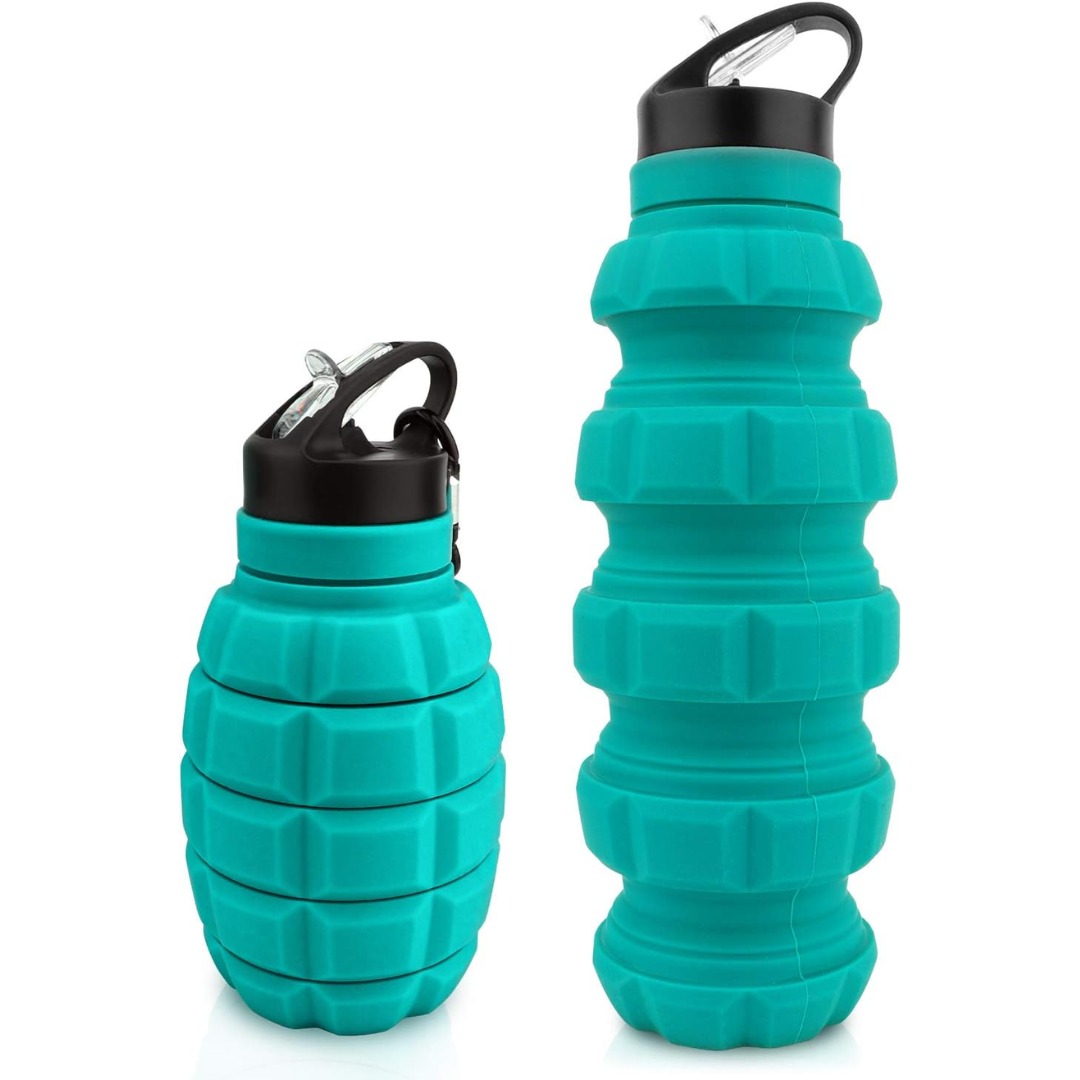 Skorter | Collapsible Travel Water Bottle - 575 ML Reusable Silicone