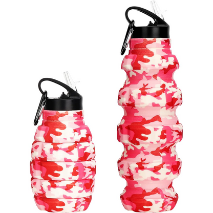 Skorter | Collapsible Travel Water Bottle - 575 ML Reusable Silicone