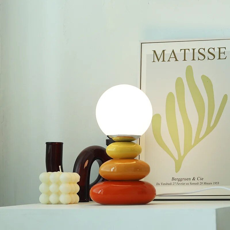 Cololred Ceramic Table Lamp - SKØRTER