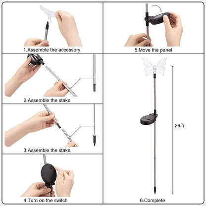 Skorter | Solar-LED-Garden Lights "Colorful Flies"