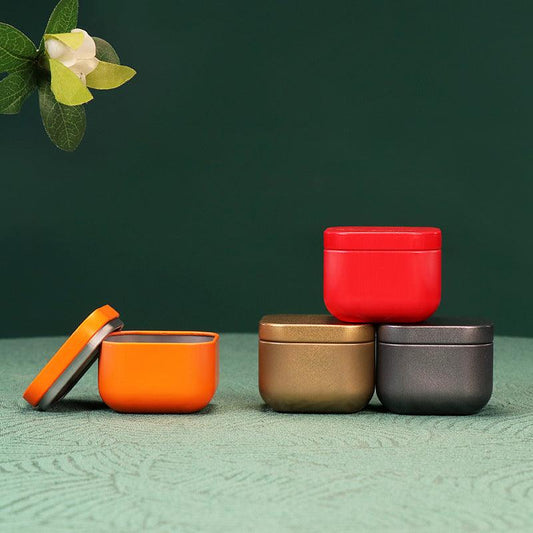 Skorter | Colorful storage box | Small metal tea, candy, pill container