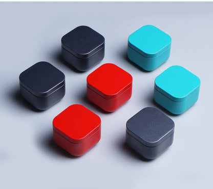 Skorter | Colorful storage box | Small metal tea, candy, pill container