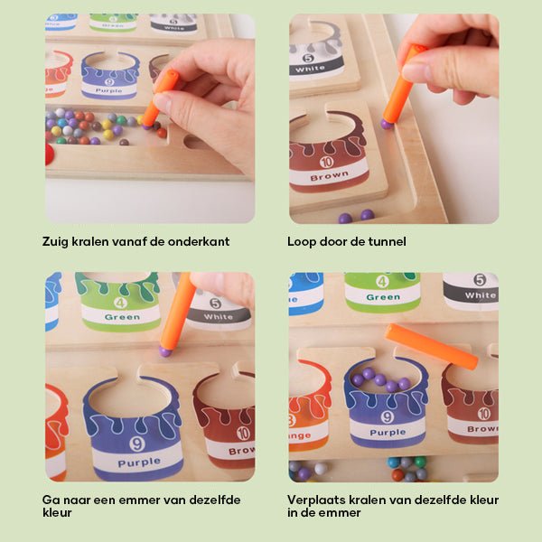 Skorter | Colorquest Magnetic Learning Board – Educational Color and Counting Maze for Kids