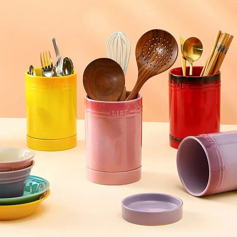 Skorter | Colorful Kitchen Utensil Organizer made of Ceramic