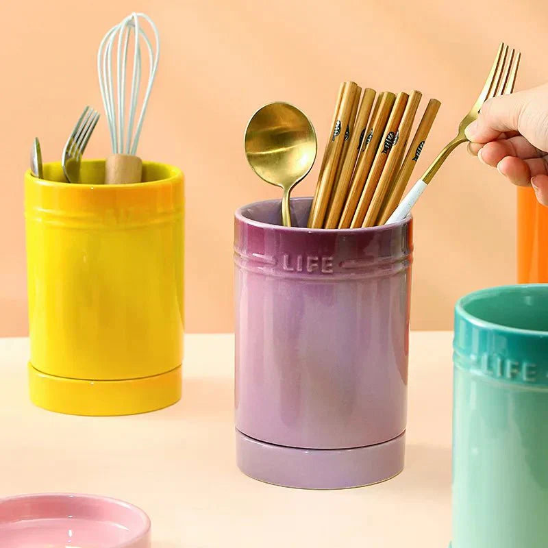 Skorter | Colorful Kitchen Utensil Organizer made of Ceramic