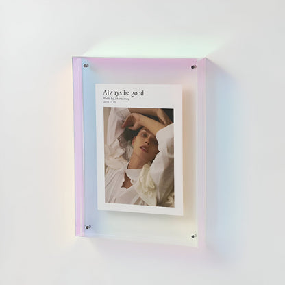 Skorter | Colored transparent acrylic frame for modern displays