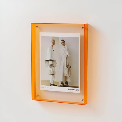 Skorter | Colored transparent acrylic frame for modern displays