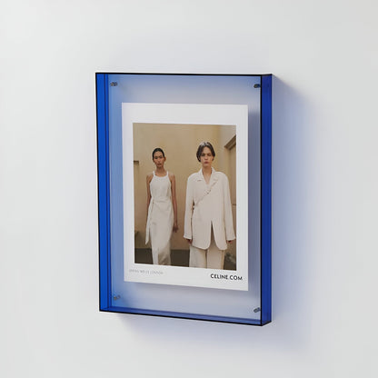 Skorter | Colored transparent acrylic frame for modern displays