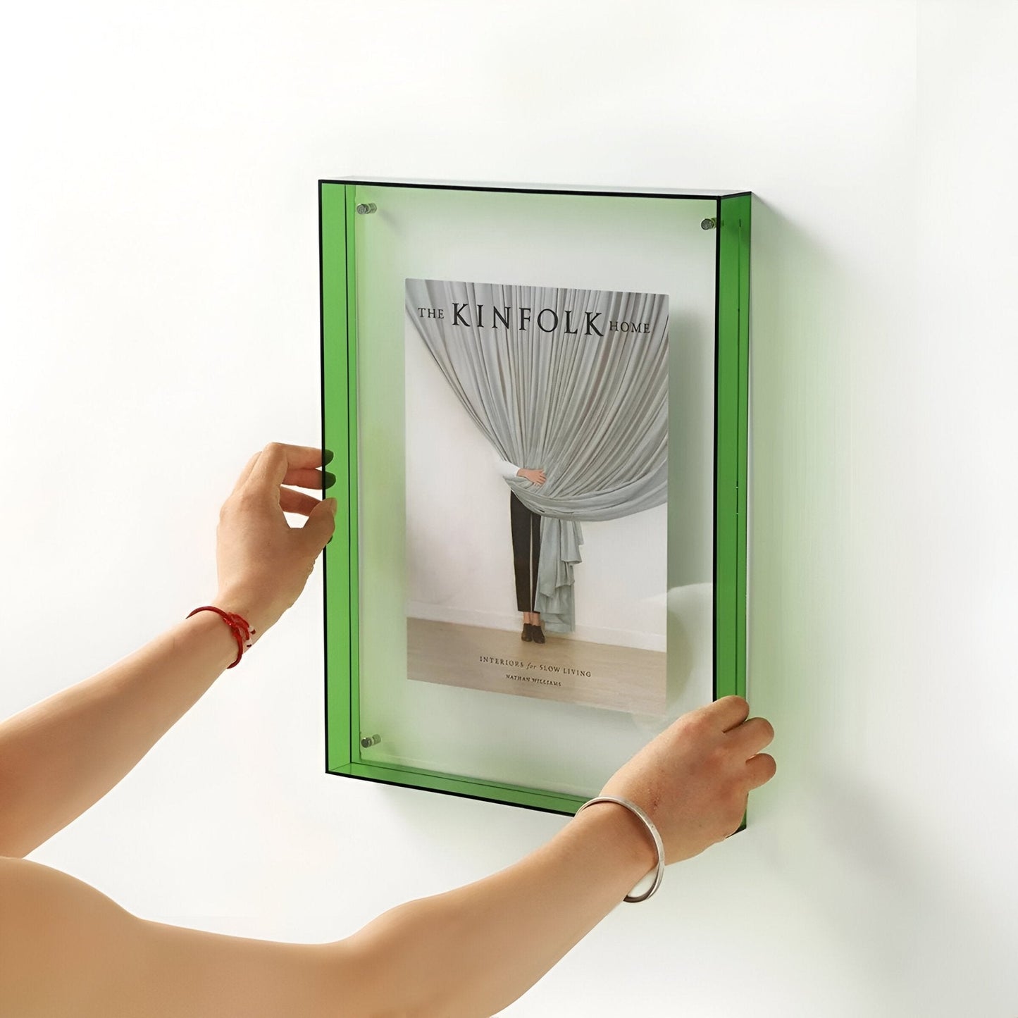 Skorter | Colored transparent acrylic frame for modern displays