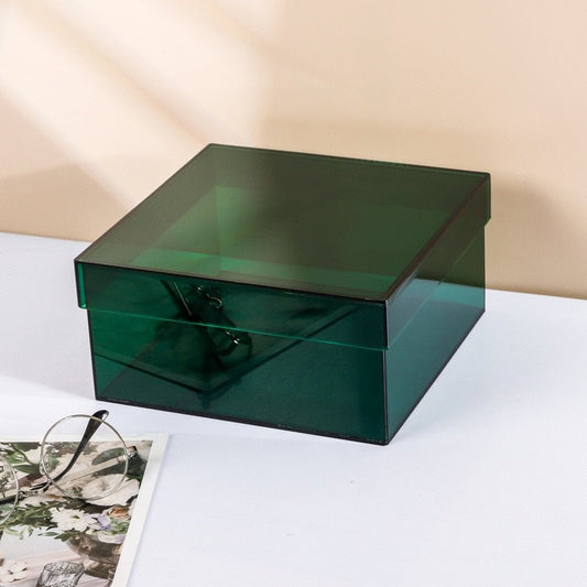 Skorter | Colorful Acrylic Storage Organizer Box With Lid