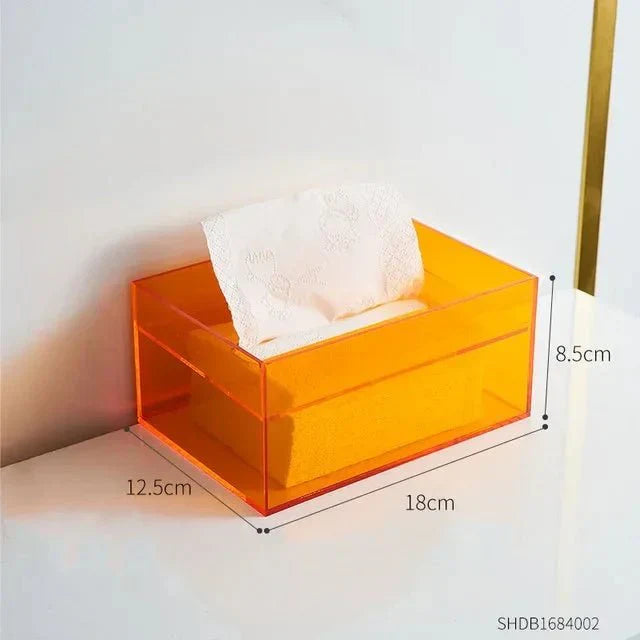 Skorter | Colorful Tissue Box Holder made of Acrylic
