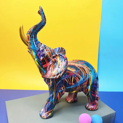 Skorter | Colourful Elephant Sculpture - ColorSplash