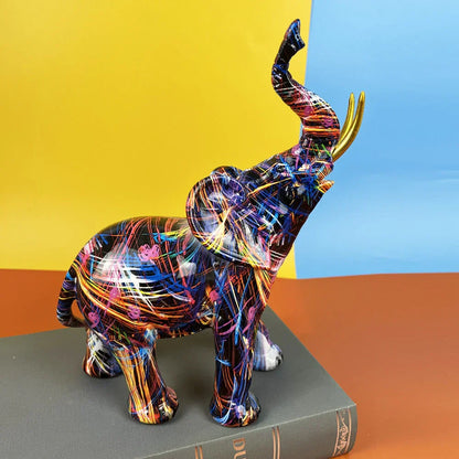 Skorter | Colourful Elephant Sculpture - ColorSplash