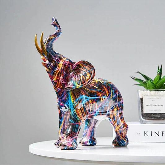 Skorter | Colourful Elephant Sculpture - ColorSplash