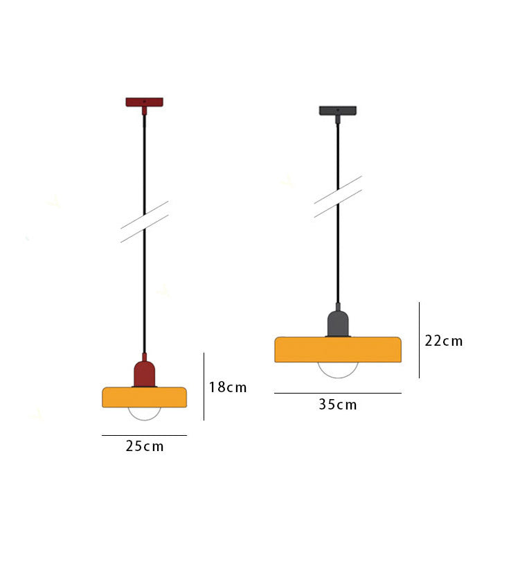 Skorter | Colourful Pendant Lamp in Bauhaus Style - StiloGlas