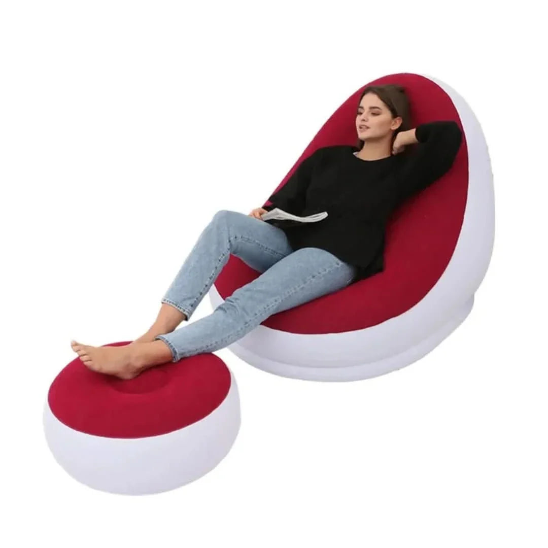 Skorter | Comfortcraze | Inflatable Lounge Sofa + Puff