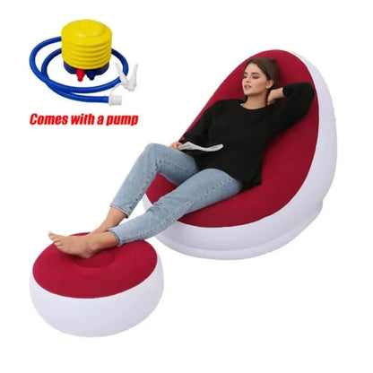 Skorter | Comfortcraze | Inflatable Lounge Sofa + Puff