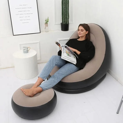 Skorter | Comfortcraze | Inflatable Lounge Sofa + Puff