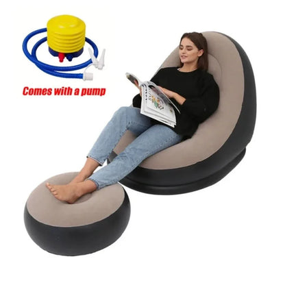 Skorter | Comfortcraze | Inflatable Lounge Sofa + Puff