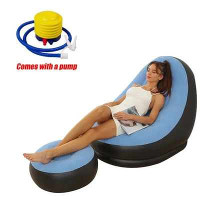 Skorter | Comfortcraze | Inflatable Lounge Sofa + Puff