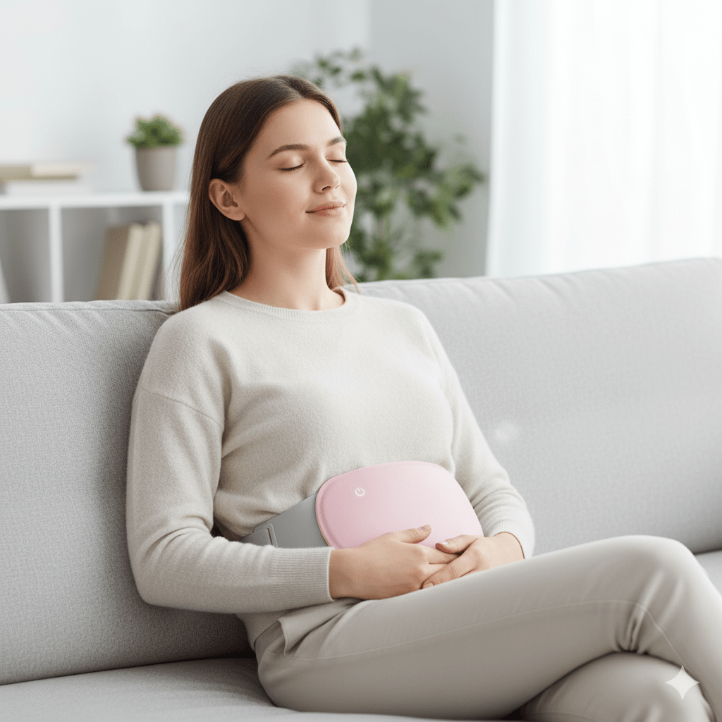 Skorter | COMFORTHEAT – Rechargeable Electric Heating Pad for Cramps & Abdominal Pain Relief