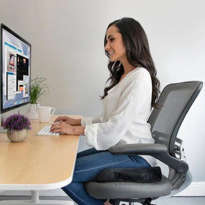 Skorter | ErgoRelief Seat Cushion – Ergonomic Memory Foam Cushion for Back and Tailbone