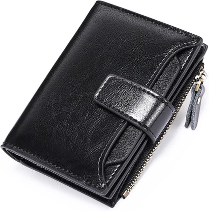 Skorter | Compact Genuine Leather RFID Blocking Multi-Functional Wallet