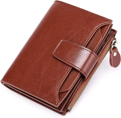 Skorter | Compact Genuine Leather RFID Blocking Multi-Functional Wallet