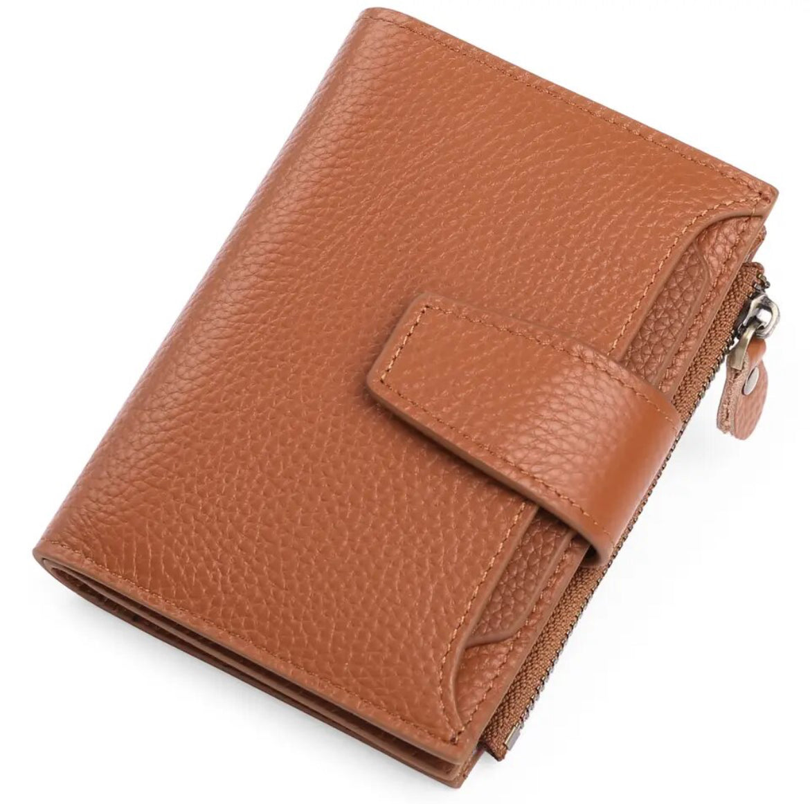 Skorter | Compact Genuine Leather RFID Blocking Multi-Functional Wallet
