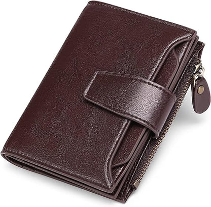 Skorter | Compact Genuine Leather RFID Blocking Multi-Functional Wallet