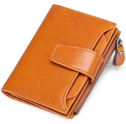 Skorter | Compact Genuine Leather RFID Blocking Multi-Functional Wallet