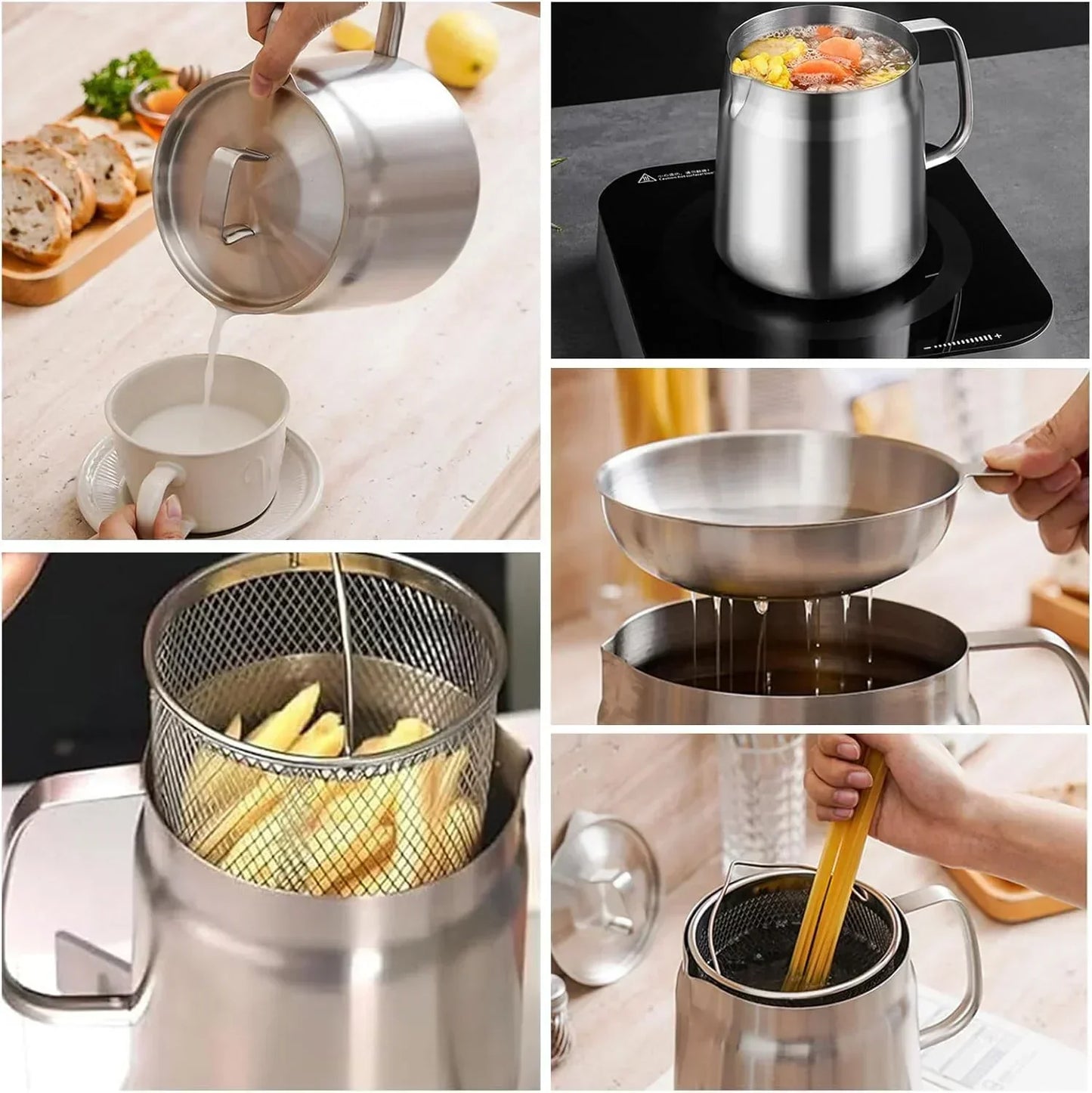 Skorter | Compact Round Deep Fryer - SnackMaster Pro